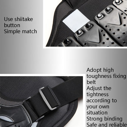 SULAITE Roller Skating Motorcycle Back Protector Spine Protection Sports Protective Gear Racing Vest, Size: