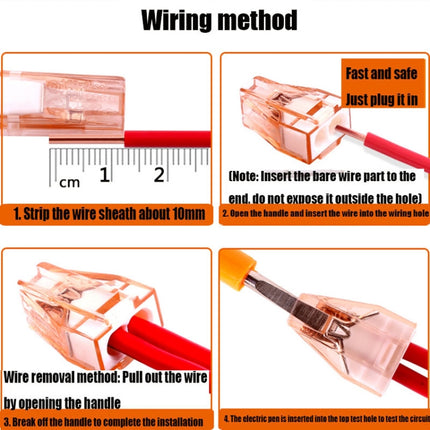 10 PCS 602A Wire Quick Connector Terminal Block Plug-In Parallel Splitter Crimp Cap Copper Insulated Connector