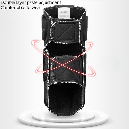 SULAITE Off-Road Motorcycle Windproof Warmth Drop-Proof Breathable Carbon Fiber Protective Gear, Knee Pads+Elbow Pads, Knee Pads