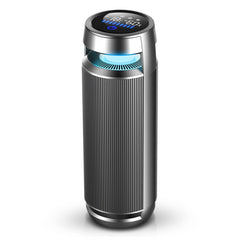 C360 Aluminum Alloy Negative Ion Car Cup Holder Type Deodorizing Air Purifier, C360