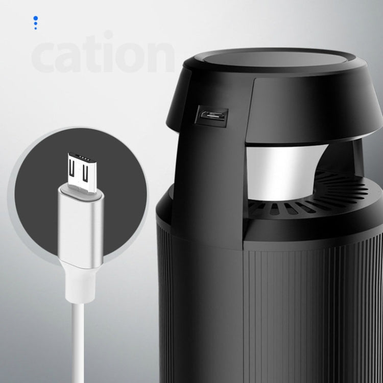 C360 Aluminum Alloy Negative Ion Car Cup Holder Type Deodorizing Air Purifier, C360
