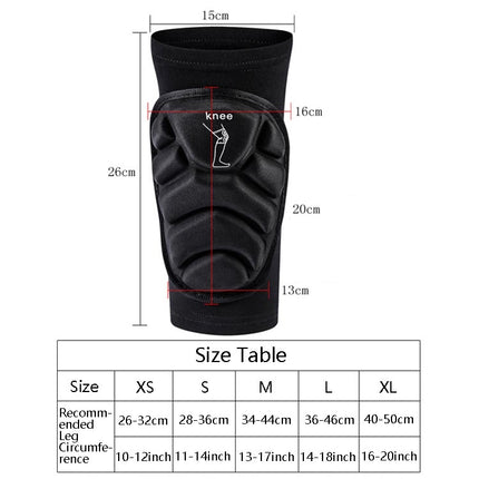 SULAITE GT--314 Cross Country Riding Ski Skating Roller Skating Knee Pads Outdoor Sports Protective Gear, XS, S, M, L, XL