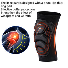 SULAITE GT--314 Cross Country Riding Ski Skating Roller Skating Knee Pads Outdoor Sports Protective Gear, XS, S, M, L, XL