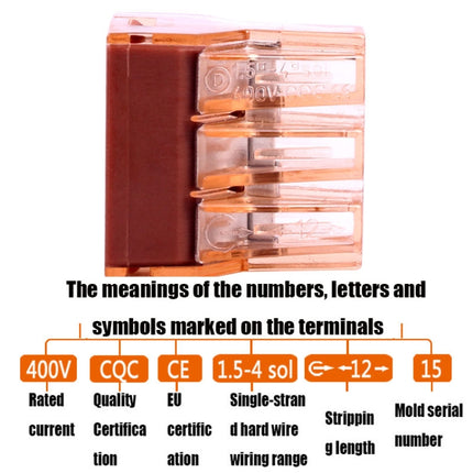 10 PCS VSELE VSE-606A Four-Hole Multi-Function Terminal Block Wire Quick Connector