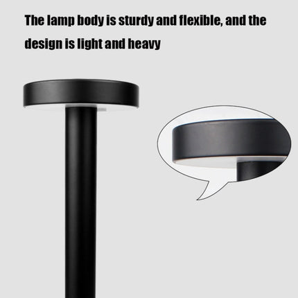 BC965 Student Eye Protection USB Waterproof LED Table Lamp Bedside Bar Table Lamp, Black, White Storage, Ink Marble Pattern