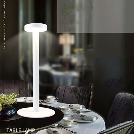 BC965 Student Eye Protection USB Waterproof LED Table Lamp Bedside Bar Table Lamp, Black, White Storage, Ink Marble Pattern