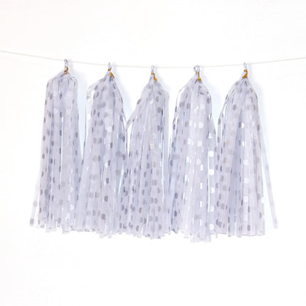 Color Polka Dot Paper Tassels Birthday Room Decoration Ribbon Garland, TM-001 Blue Dots, TM-002 Pink Dots, TM-003 Yellow Dot, TM-004 Purple Dot, TM-005 Golden Dot, TM-006 Silver Dot, TM-007 Green Dot, TX-008 Star Moon Pink, TX-009 Star Moon Beige      ...