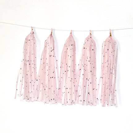 Color Polka Dot Paper Tassels Birthday Room Decoration Ribbon Garland, TM-001 Blue Dots, TM-002 Pink Dots, TM-003 Yellow Dot, TM-004 Purple Dot, TM-005 Golden Dot, TM-006 Silver Dot, TM-007 Green Dot, TX-008 Star Moon Pink, TX-009 Star Moon Beige      ...