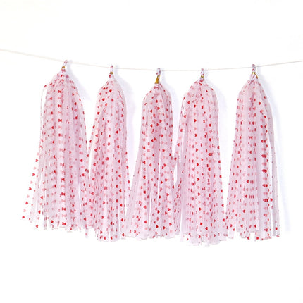 Color Polka Dot Paper Tassels Birthday Room Decoration Ribbon Garland, TM-001 Blue Dots, TM-002 Pink Dots, TM-003 Yellow Dot, TM-004 Purple Dot, TM-005 Golden Dot, TM-006 Silver Dot, TM-007 Green Dot, TX-008 Star Moon Pink, TX-009 Star Moon Beige      ...
