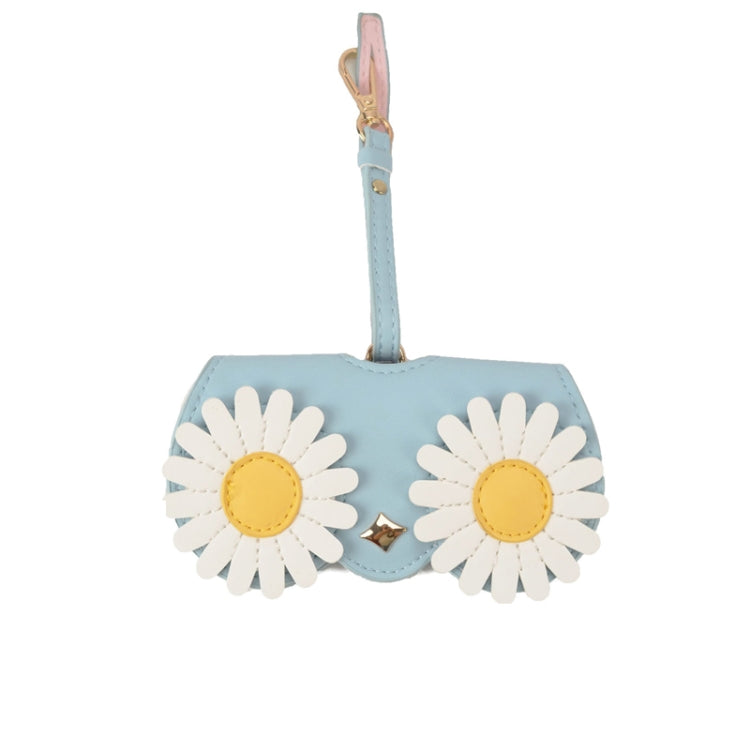 Cute And Funny PU Sunglasses Case Portable Glasses Case With Hanging Buckle, Flowers (Lake Blue Color Matching), Mengbao (Gray Stitching), Cat Girl (Red Frame), Red Love, Eyelashes, Big Eyes (Gray), British Style (Stripe Contrast), Red Love Cat Girl���...