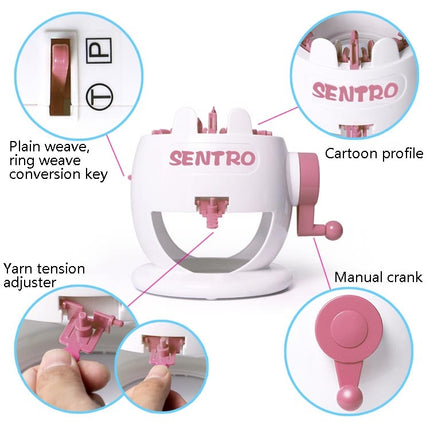 Hand Knitting Machine Children Play House Toy DIY Knitting Wool Machine, 841, 841-1