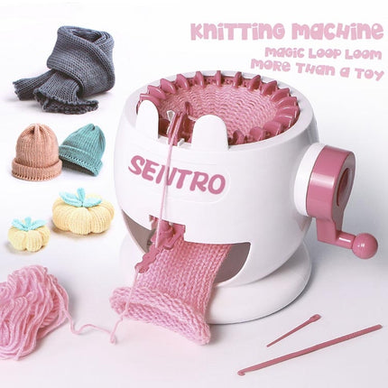 Hand Knitting Machine Children Play House Toy DIY Knitting Wool Machine, 841-1