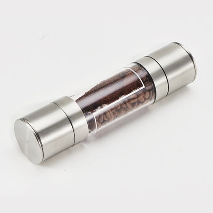 2 in 1 Stainless Steel Manual Pepper Mill Double-Head Pepper Mill