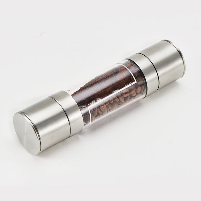 2 in 1 Stainless Steel Manual Pepper Mill Double-Head Pepper Mill