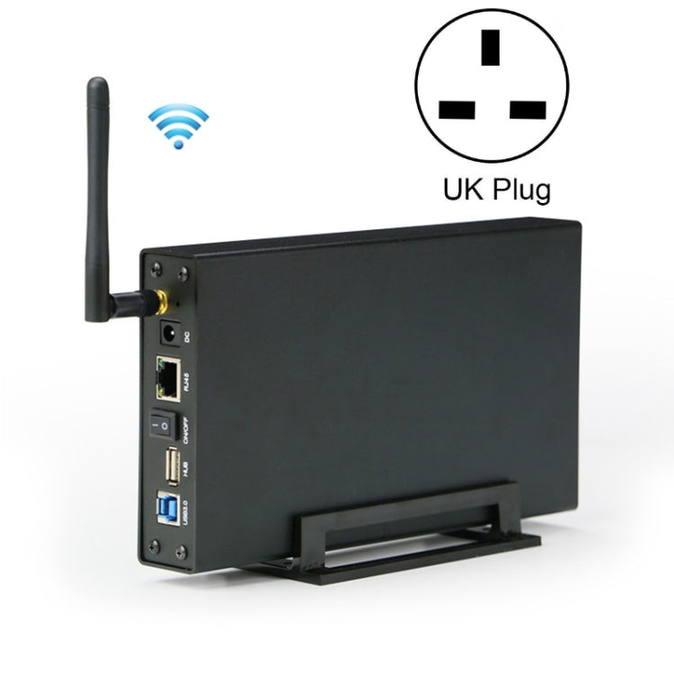 Blueendless 3.5 inch Mobile Hard Disk Box WIFI Wireless NAS Private Cloud Storage, EU Plug, US Plug, AU Plug, UK Plug