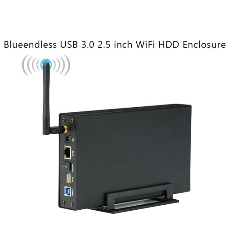 Blueendless 3.5 inch Mobile Hard Disk Box WIFI Wireless NAS Private Cloud Storage, EU Plug, US Plug, AU Plug, UK Plug