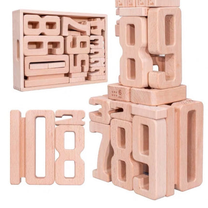 Children Particle Beech Number Building Blocks Children Mathematics Early Education Toy Teaching Aids