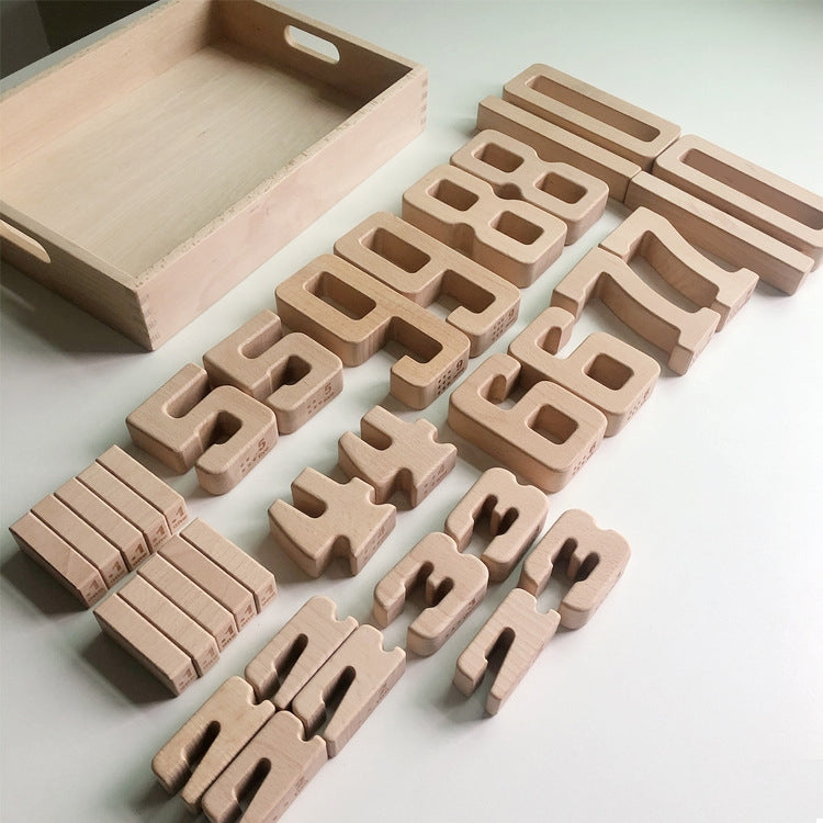 Children Particle Beech Number Building Blocks Children Mathematics Early Education Toy Teaching Aids
