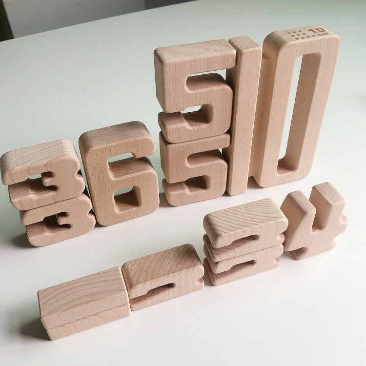 Children Particle Beech Number Building Blocks Children Mathematics Early Education Toy Teaching Aids
