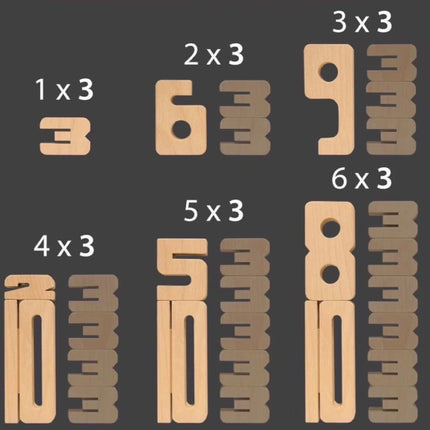Children Particle Beech Number Building Blocks Children Mathematics Early Education Toy Teaching Aids
