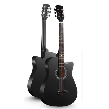 Folk Acoustic Guitar Beginner Training And Teaching Stringed Instruments, 41 Inch (Black), 41 Inch (Log Color), 41 Inch (Blue), 41 Inch (Sunset Yellow), 38 Inch (Black), 38 Inch (Log color), 38 Inch (Blue), 38 Inch (Sunset Color), 38 Inch (Brown)������...