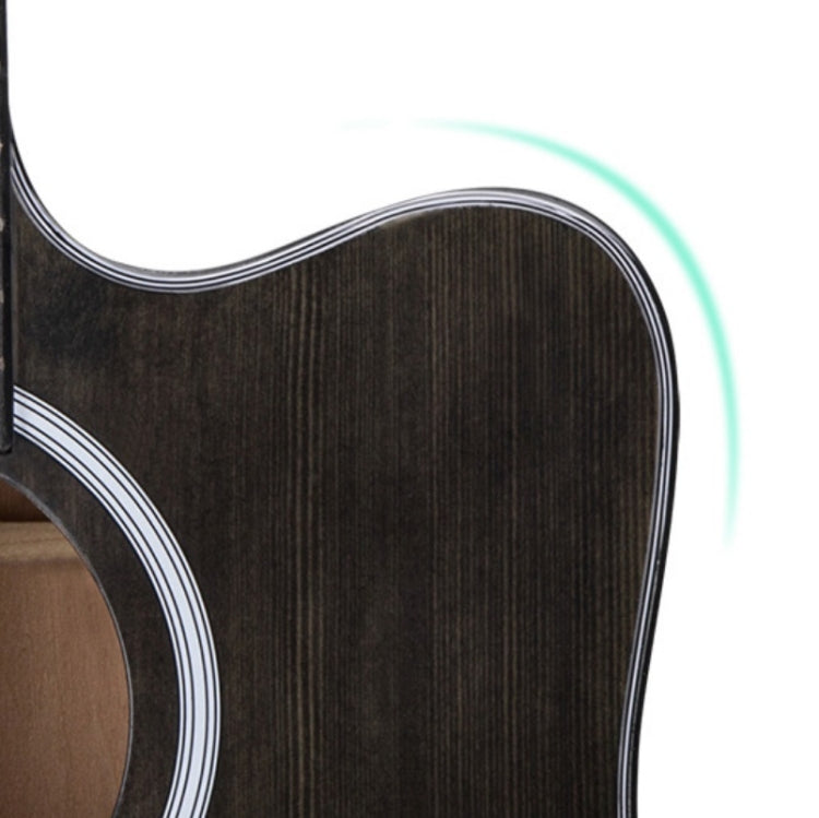Folk Acoustic Guitar Beginner Training And Teaching Stringed Instruments, 41 Inch (Black), 41 Inch (Log Color), 41 Inch (Blue), 41 Inch (Sunset Yellow), 38 Inch (Black), 38 Inch (Log color), 38 Inch (Blue), 38 Inch (Sunset Color), 38 Inch (Brown)������...
