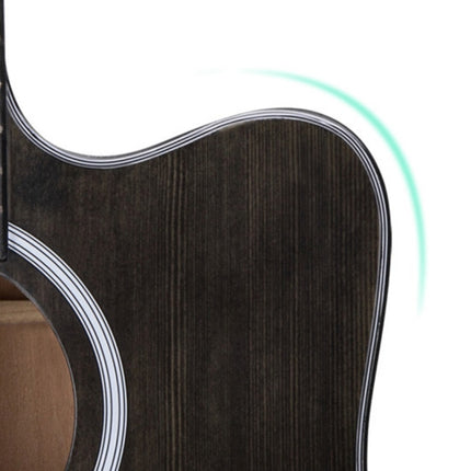 Folk Acoustic Guitar Beginner Training And Teaching Stringed Instruments, 41 Inch (Black), 41 Inch (Log Color), 41 Inch (Blue), 41 Inch (Sunset Yellow), 38 Inch (Black), 38 Inch (Log color), 38 Inch (Blue), 38 Inch (Sunset Color), 38 Inch (Brown)������...