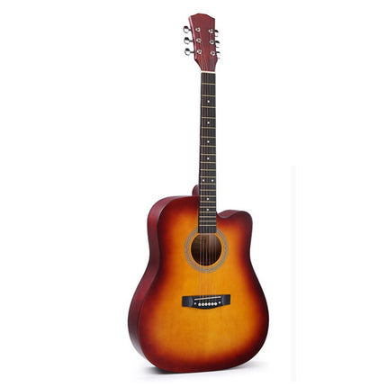 Folk Acoustic Guitar Beginner Training And Teaching Stringed Instruments, 41 Inch (Black), 41 Inch (Log Color), 41 Inch (Blue), 41 Inch (Sunset Yellow), 38 Inch (Black), 38 Inch (Log color), 38 Inch (Blue), 38 Inch (Sunset Color), 38 Inch (Brown)������...