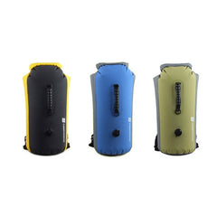 LUCKSTONE 60L Outdoor Rafting And River Tracing Waterproof Backpack Shoulder Bag Inflatable Swimming Bag Tote Bucket Bag