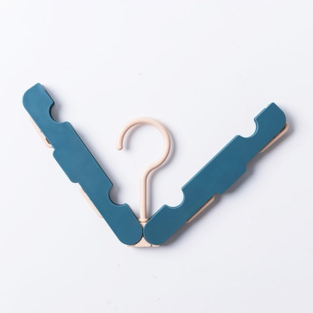 Travel Foldable Portable Clothes Hanger Household Anti-Skid And Windproof Clothes Hanger, Dark Blue, Pink, Off-white, Light Green