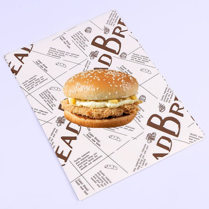 100 Sheets / Pack Cake Greaseproof Paper Baking Packaging Plate Paper Hamburger Paper, Colour: Classical Newspaper, Classical Newspaper, Color Pastry, Orange Tower, White English, Coffee English, Wheat English, Pure White, Thick Kraft Paper, Gray Tower