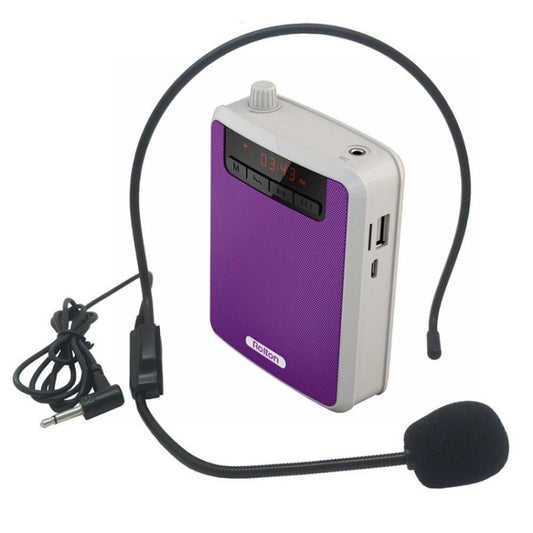 Amplificador de voz portátil Rolton K300 compatible con radio FM y MP3, morado, verde, negro y naranja