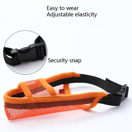Dog Mouth Cover Anti-Bite Mesh Dog Mouth Cover Medium And Large Dogs Anti-Drop Mask, L, XL