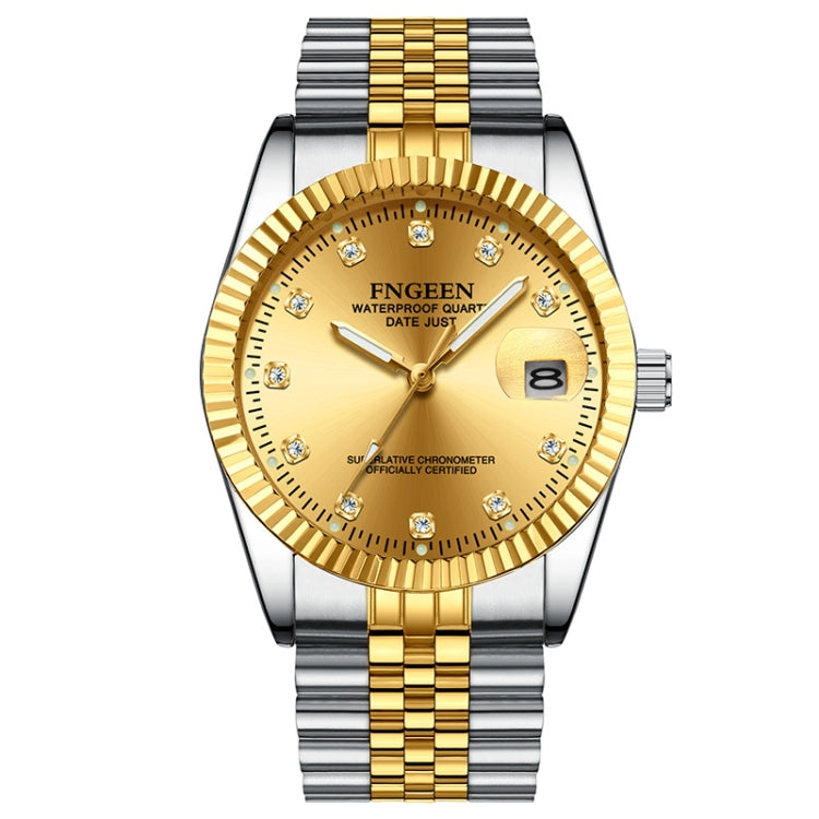 FNGEEN 7008 Men Fashion Diamond Dial Watch Couple Watch
