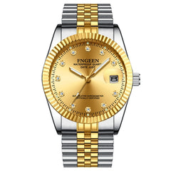 FNGEEN 7008 Men Fashion Diamond Dial Watch Couple Watch