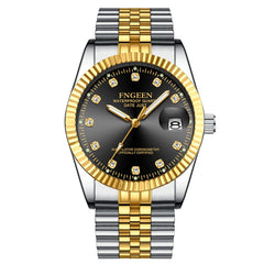 FNGEEN 7008 Men Fashion Diamond Dial Watch Couple Watch