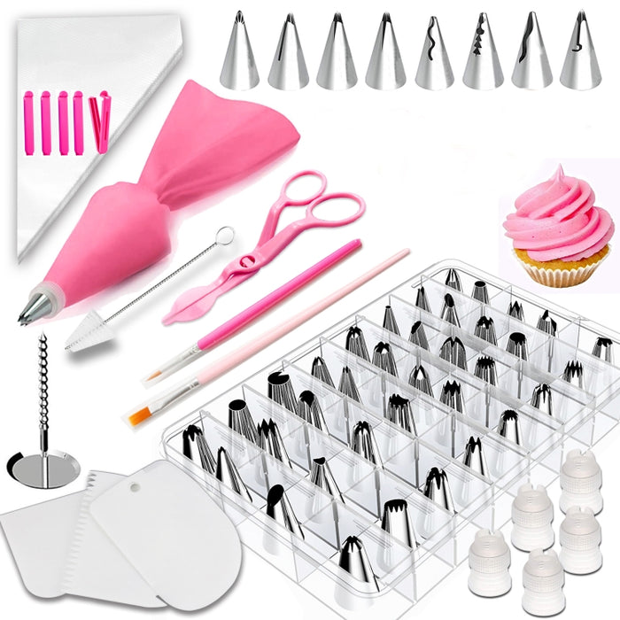 83 in 1  Cake Decorating Mouth Baking Tool Set Icing And Pastry Coloring Utensils, 83 PCS/Set