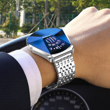 BINBONG 01 Men Locomotive Concept Diamond Dial Quartz Watch, White Steel White Surface, White Steel Blue Surface, Full Gold Golden Surface, Full Gold Blue Surface, Black Steel White Surface, Black Steel Blue Surface, White Mash White Steel White Surfac...