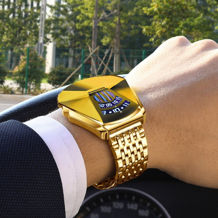 BINBONG 01 Men Locomotive Concept Diamond Dial Quartz Watch, White Steel White Surface, White Steel Blue Surface, Full Gold Golden Surface, Full Gold Blue Surface, Black Steel White Surface, Black Steel Blue Surface, White Mash White Steel White Surfac...