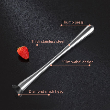 Fruit Crushed Popsicles Crushed Ice Hammer Bartender Mashed Sticks, 23x4x1cm Small, 29.8x4x1.3cm Large