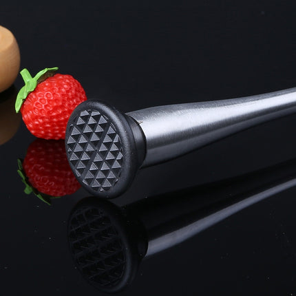 Fruit Crushed Popsicles Crushed Ice Hammer Bartender Mashed Sticks, 23x4x1cm Small, 29.8x4x1.3cm Large