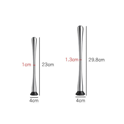 Fruit Crushed Popsicles Crushed Ice Hammer Bartender Mashed Sticks, 23x4x1cm Small, 29.8x4x1.3cm Large