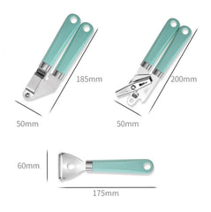 9 in 1 Plastic Handle Stainless Steel Kitchen Utensils Household Gadget Set