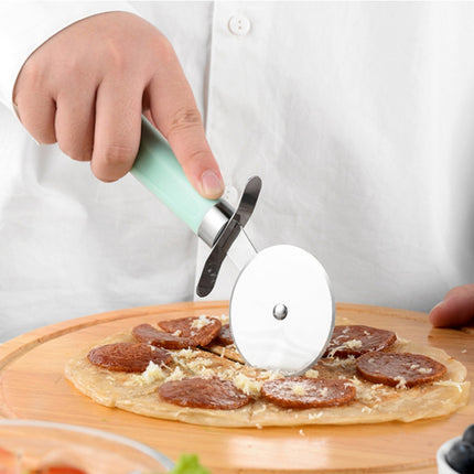 9 in 1 Plastic Handle Stainless Steel Kitchen Utensils Household Gadget Set, Cyan, Black