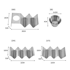 Baking Stainless Steel Pancake Rack Buffet Tools With Cup, With Cup, With Handle, Without Handle