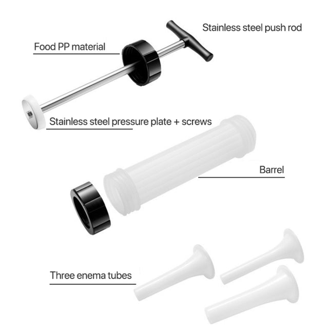 Household Manual Sausage Stuffer Small Sausage Machine, 30.2x10.6x6.8cm