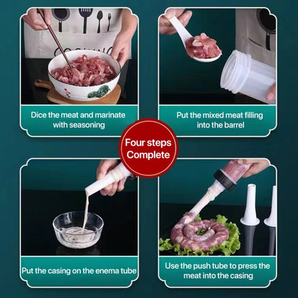 Household Manual Sausage Stuffer Small Sausage Machine, 30.2x10.6x6.8cm