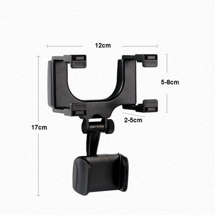 2 PCS Car Rearview Mirror Mobile Phone Bracket Tachograph Fixing Clip