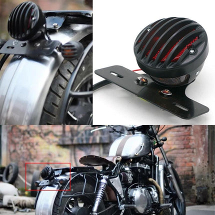 Motorcycle Accessories Retro Waning Tail Light Electric Car Brake Light Card Frame Light Modified Tail Light, Card Frame Light