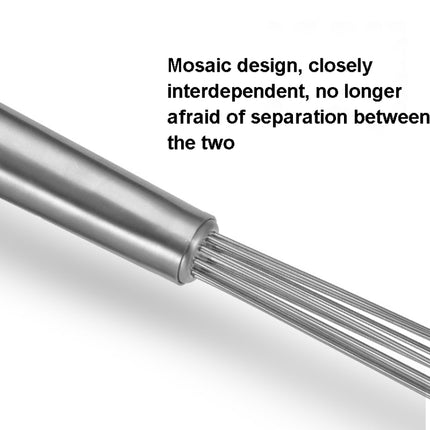 Manual Whisk Stainless Steel Glass Bead Egg Whisk Kitchen Household Hand-Held Baking Tools Type A 12 Inch, Type A 12 Inch, Type A 10 Inch, Type B 12 Inch, Type B 10 Inch, Type C 12 inch, Type C  10 Inch